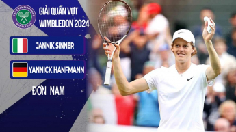 Sinner vs Hanfmann đơn Nam - Ngày 1 - The Championships, Wimbledon 2024